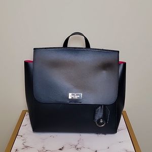 Kate Spade Mini Backpack- Black with Pink interior accents